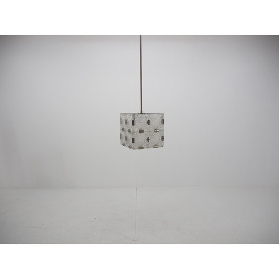 Image 1 of Vintage cubic glass chandelier by Kamenický Šenov, Czechoslovakia 1960