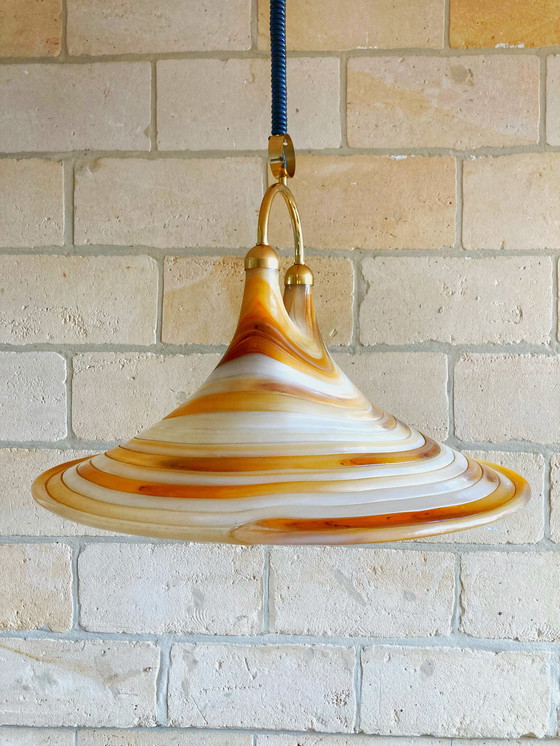 Image 1 of Lampada a sospensione vintage a spirale