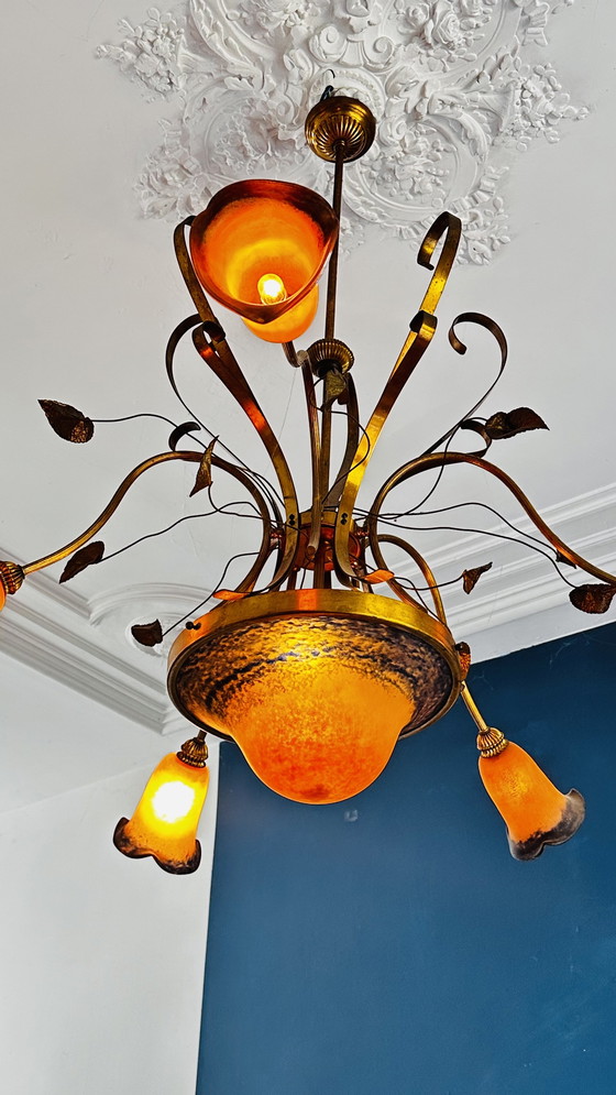 Image 1 of Art nouveau chandelier