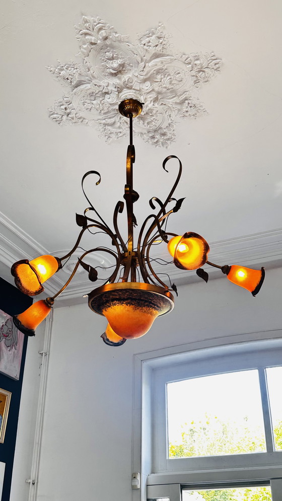 Image 1 of Art nouveau chandelier