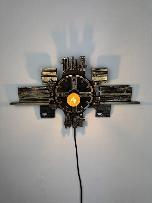 Brutalist Wall Lamp Olaf Joa, Norway