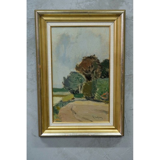 Cuadro escandinavo vintage de Gigeon Isaksson, década de 1960