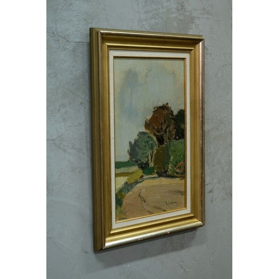 Image 1 of Dipinto scandinavo d'epoca di Gigeon Isaksson, anni '60