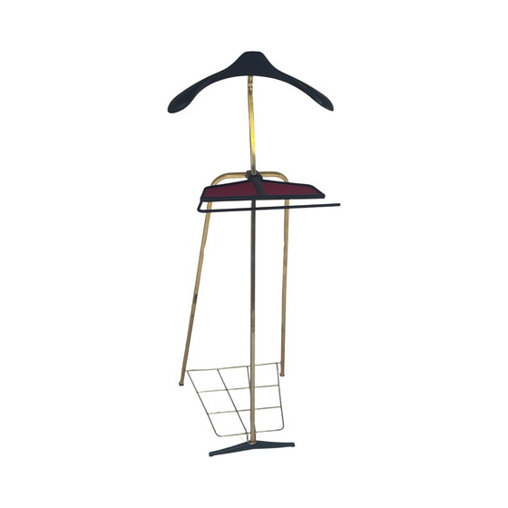Image 1 of Vintage - Dressboy / Valet Stand - Brass - Ca. 1950’S, Germany - Atomic Age