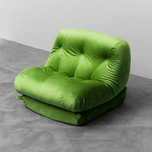 Green Nuvolone armchair by Rino Maturi for Mimo, 1970s