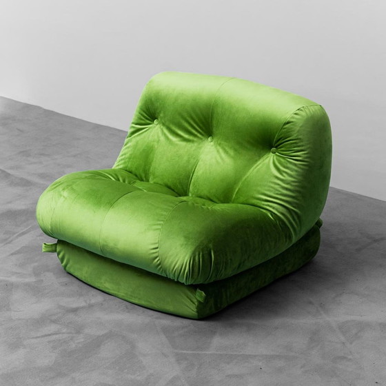 Image 1 of Green Nuvolone armchair by Rino Maturi for Mimo, 1970s