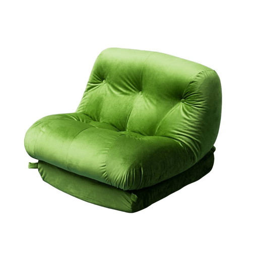 Green Nuvolone armchair by Rino Maturi for Mimo, 1970s