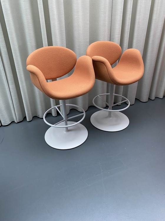 Image 1 of 2x Artifort Little Tulip bar chair by Pierre Paulin