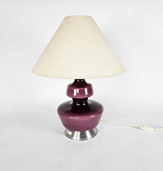 Image 1 of Table lamp - Mortsel & Glasfabriek De Rupel N.V. - Boom - Belgium - 70's