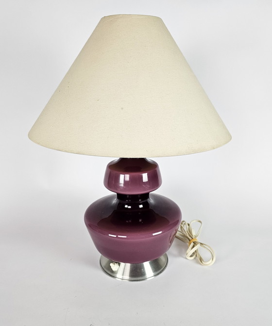 Image 1 of Table lamp - Mortsel & Glasfabriek De Rupel N.V. - Boom - Belgium - 70's