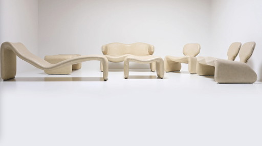 Djinn Chairs set by Olivier Mourgue for Airborne, 1960