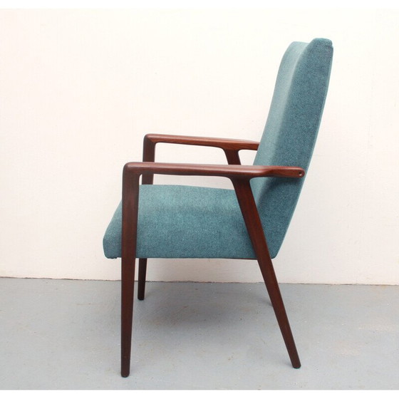 Image 1 of Poltrona vintage in teak e tessuto, 1960