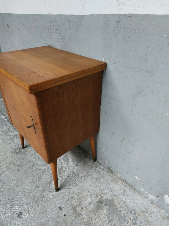 Image 1 of Mid-century sewing cabinet/hall cabinet