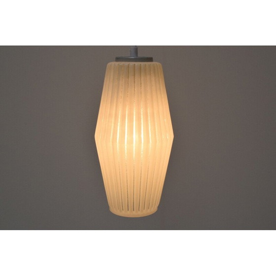 Image 1 of Lampada a sospensione in vetro vintage, Repubblica Ceca, anni '60