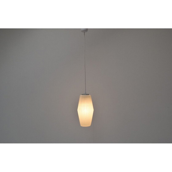 Image 1 of Lampada a sospensione in vetro vintage, Repubblica Ceca, anni '60