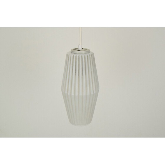 Image 1 of Lampada a sospensione in vetro vintage, Repubblica Ceca, anni '60