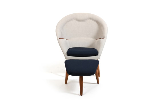 Image 1 of Early Oda Lounge Chair By Arnold Madsen 1950S / New Upholstered