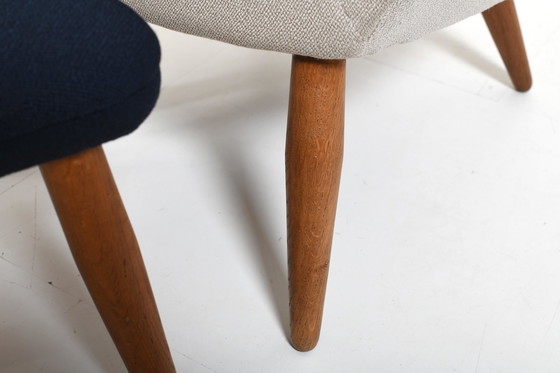 Image 1 of Early Oda Lounge Chair By Arnold Madsen 1950S / New Upholstered