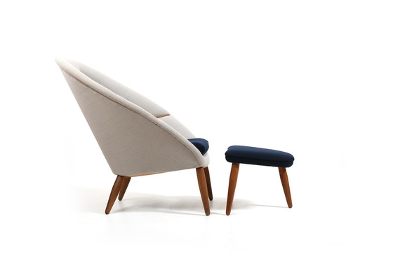 Image 1 of Early Oda Lounge Chair By Arnold Madsen 1950S / New Upholstered