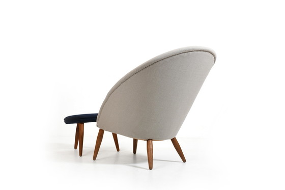 Image 1 of Early Oda Lounge Chair By Arnold Madsen 1950S / New Upholstered