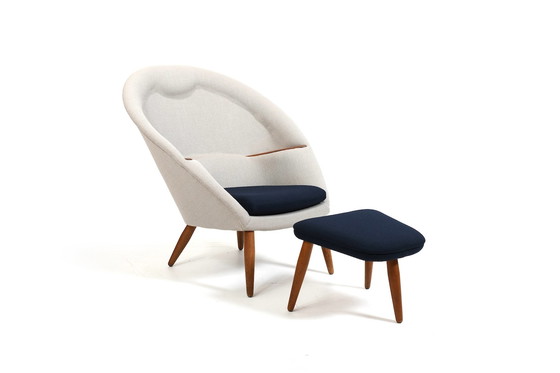 Image 1 of Early Oda Lounge Chair By Arnold Madsen 1950S / New Upholstered