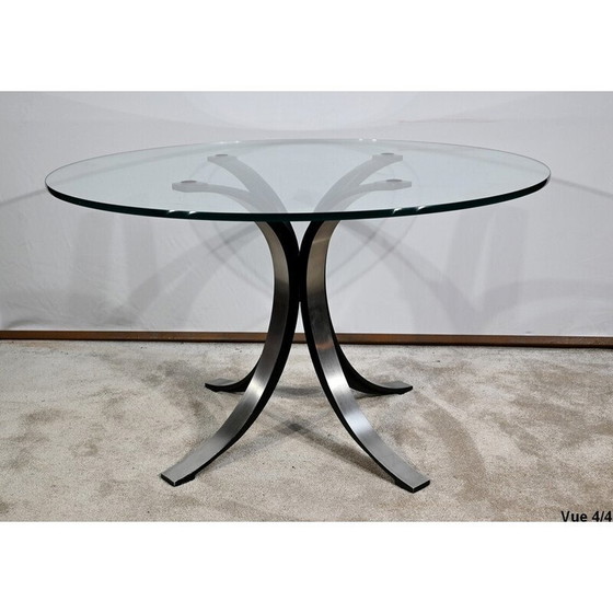 Image 1 of Vintage glass table T69 Cristal by E.Gerli and O.Borsani for Tecno, Italy 1963
