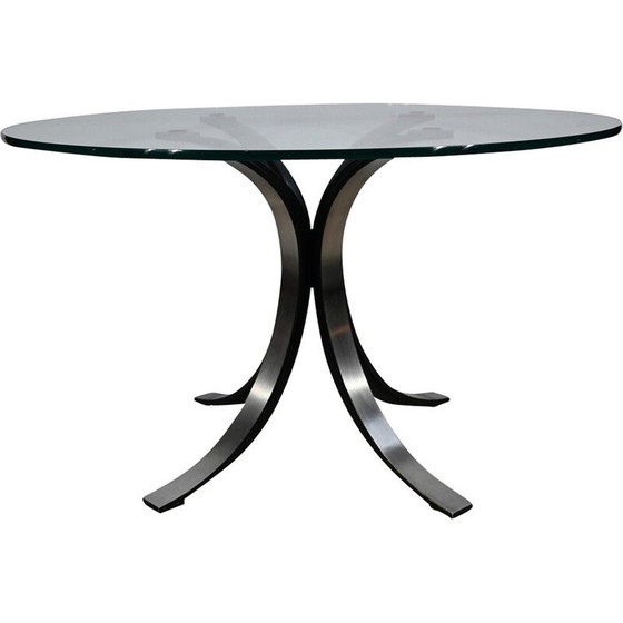 Image 1 of Vintage glass table T69 Cristal by E.Gerli and O.Borsani for Tecno, Italy 1963