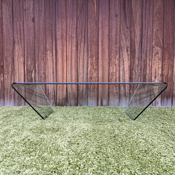 Image 1 of Vintage glass coffee table