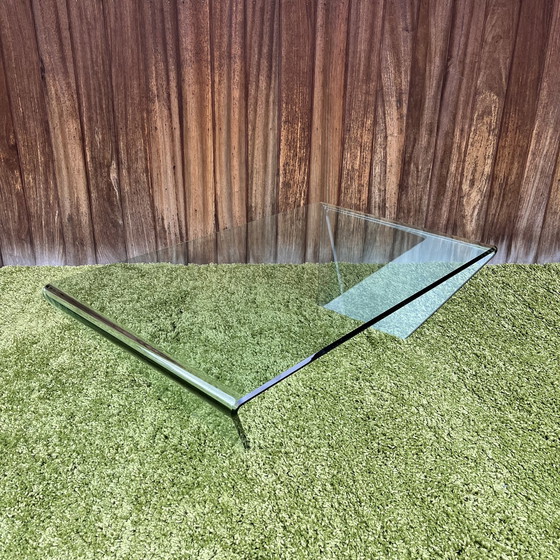 Image 1 of Vintage glass coffee table