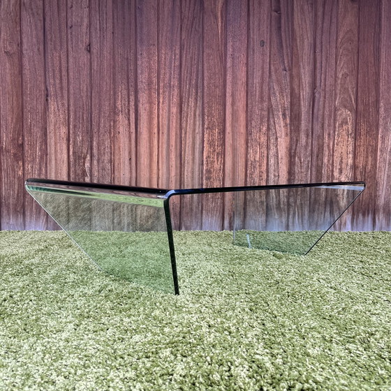 Image 1 of Vintage glass coffee table