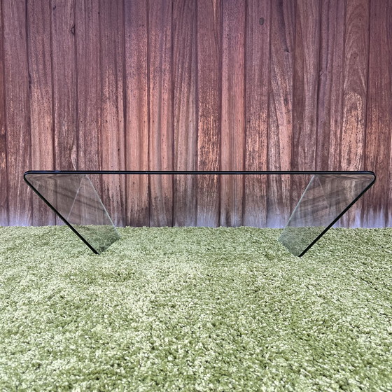 Image 1 of Vintage glass coffee table