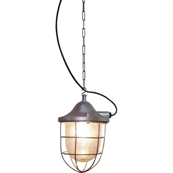 Image 1 of Vintage industrial lamp model C-200OW by Polam Gdańsk, Poland 1960