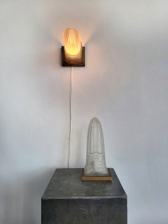 Image 1 of 2x French Art deco wall lamps