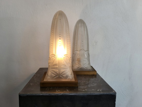 Image 1 of 2x French Art deco wall lamps