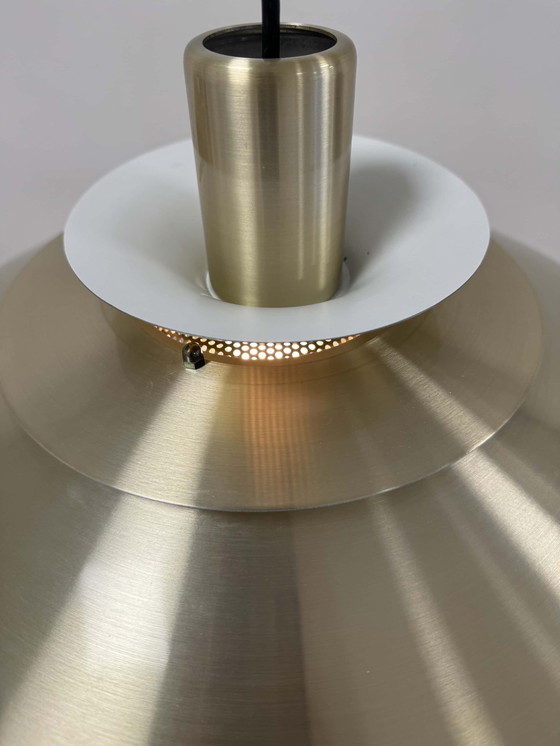 Image 1 of Lampada a sospensione danese vintage in ottone 