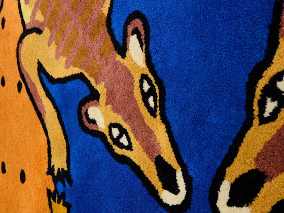 Image 1 of Tappeto trapuntato in lana Desert Bar di Jean-Charles De Castelbajac, 1985