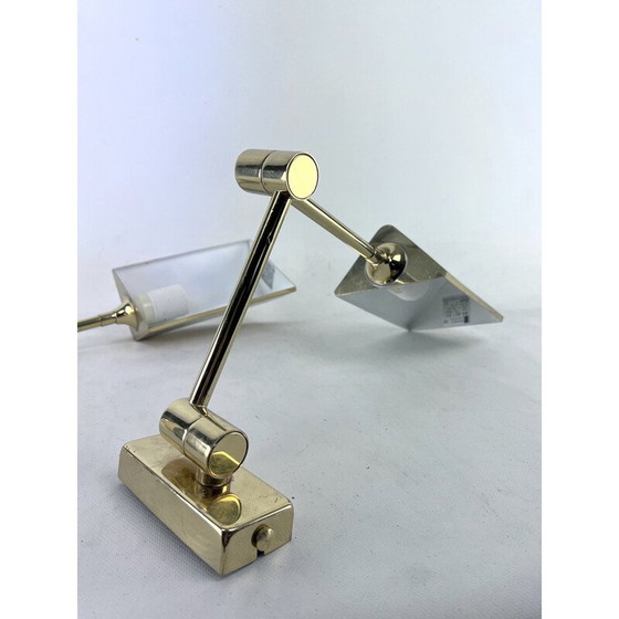 Image 1 of Pair of vintage brass wall lamps by Baulmann Leuchten, Germany 1980