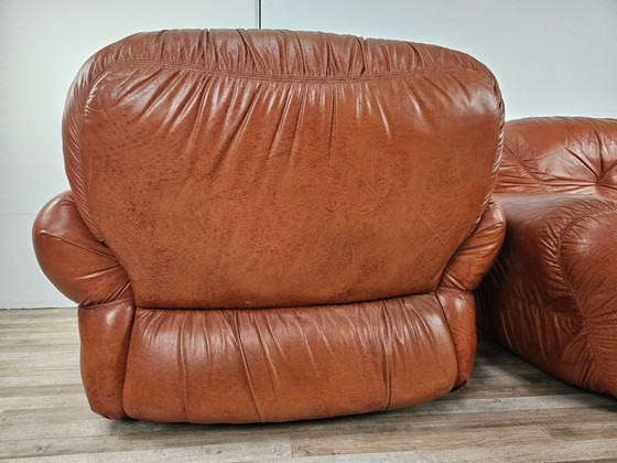 Image 1 of 70'S Club Armchairs In Leather