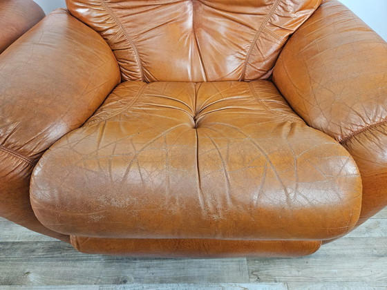 Image 1 of 70'S Club Armchairs In Leather