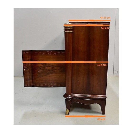 Image 1 of Vintage sycamore rosewood highboard by Jules Leleu, 1940