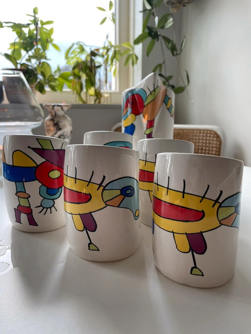 Colorful mug set