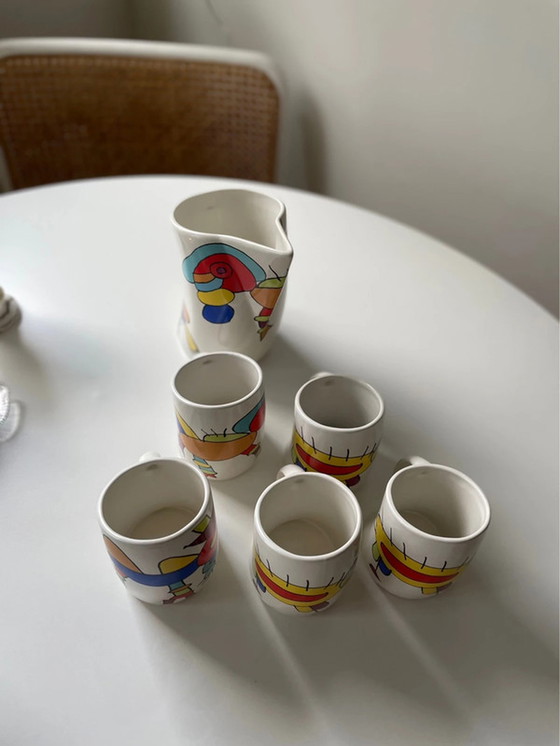 Image 1 of Set de mugs colorés