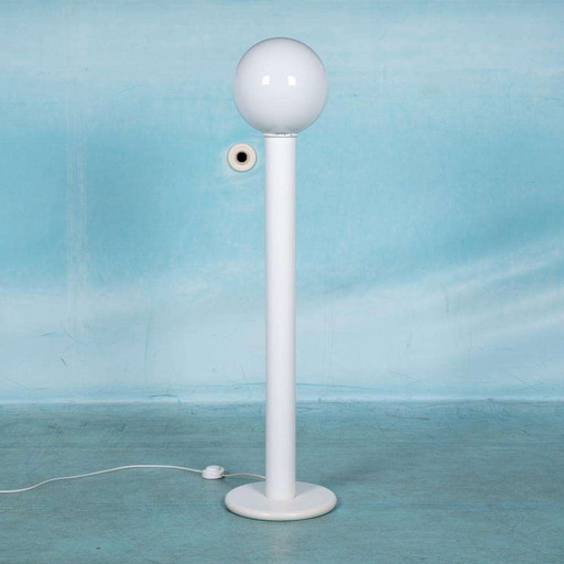 Space age 70s floor lamp glass, minimalist large globe lamp