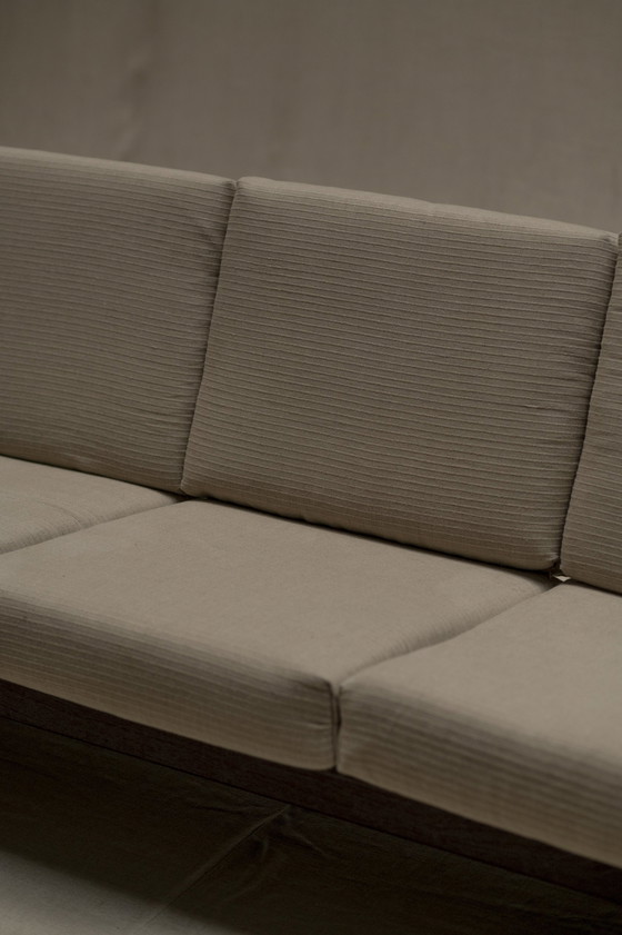 Image 1 of Mid-Century Wengé Three-Seat Sofa