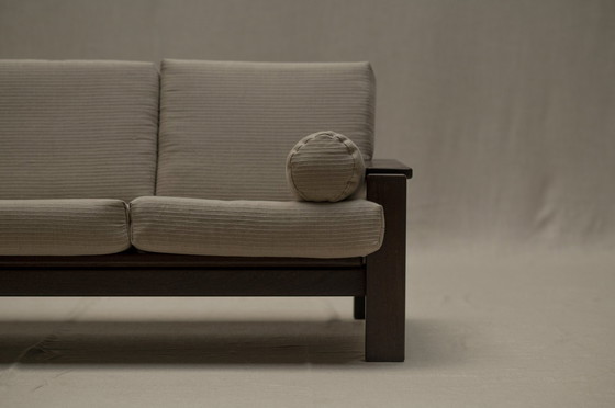 Image 1 of Mid-Century Wengé Three-Seat Sofa