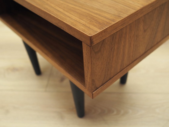 Image 1 of Walnut Bedside Table, Scandinavian Design