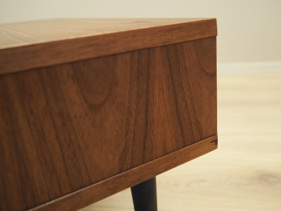 Image 1 of Walnut Bedside Table, Scandinavian Design