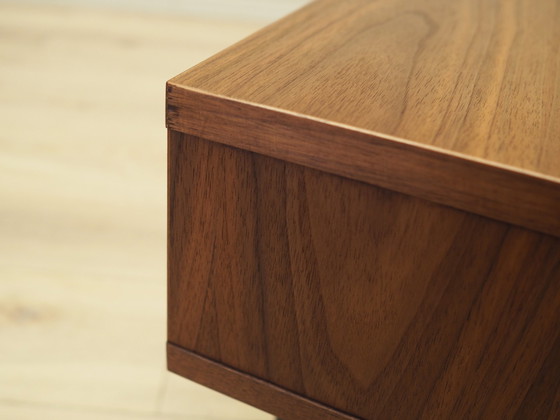 Image 1 of Walnut Bedside Table, Scandinavian Design