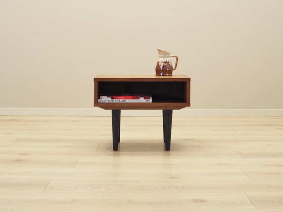 Image 1 of Walnut Bedside Table, Scandinavian Design