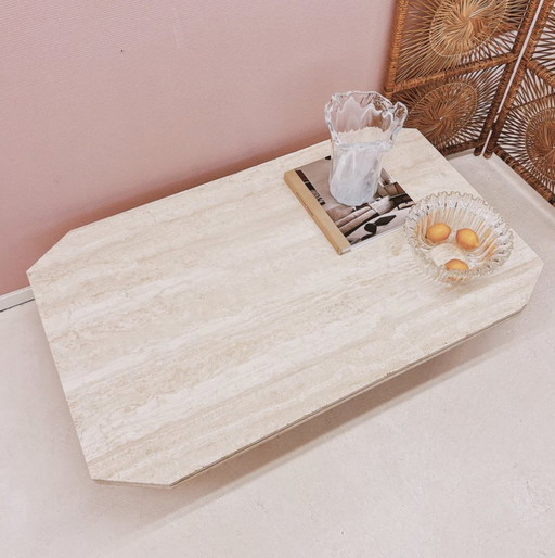 Rectangular Travertine Coffee Table